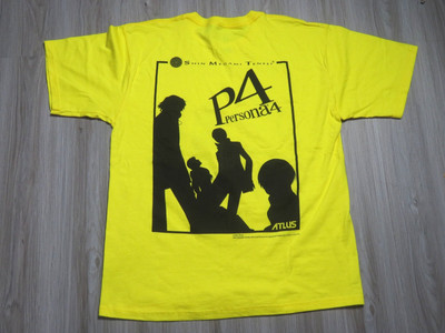 Vintage 2008 Atlus Persona 4 Promo Shirt E3 PS2 Playstation Size XL Men RARE