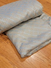 Monmartre Euro Square Shams Set of 2 Blue Gold Rope Trim Jacquard Woven 26 x 26
