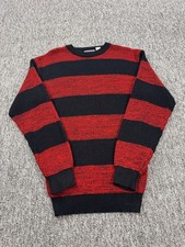 Sweater Graphix Dress Women Medium Striped Freddy Krueger Halloween Spooky Vtg