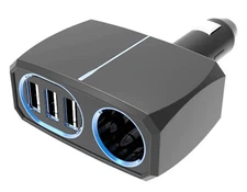 Kashimura Direct Socket, 3 Reversible USB Ports, Automatically Detects, 7.2A Out