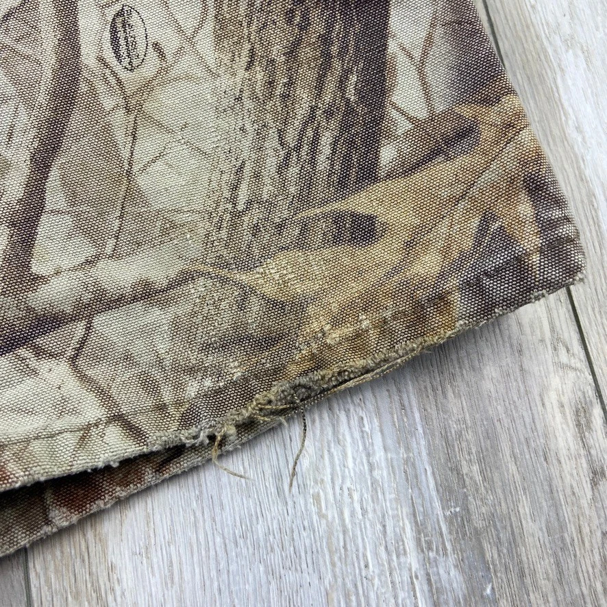 Carhartt B191 CMO Shorts Mens 34 Camo Realtree Duck Carpenter Distressed VINTAGE - Image 4 of 4