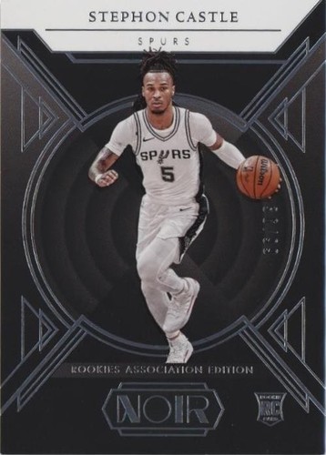 Stephon Castle RC 2024-25 Panini Noir Patch Green Holo Casting 