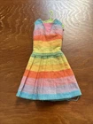 Vintage 1965-1966 Barbie Fun N Games #1619 Rainbow Striped Dress