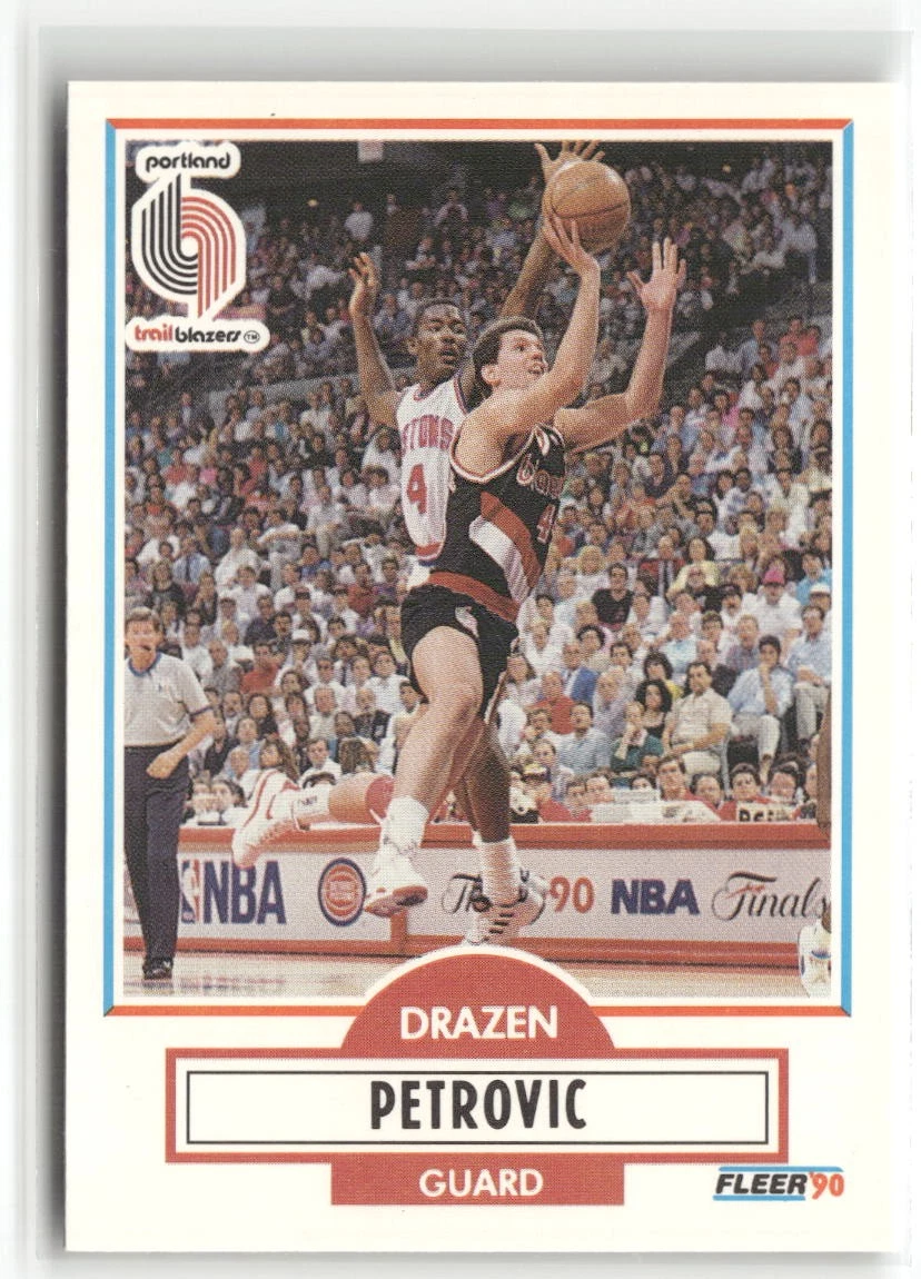 1990-91 Fleer Update #U-81 Drazen Petrovic RC HOF MINT+ ☘️227