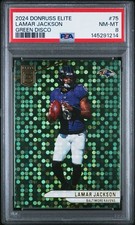 2024 Panini Donruss Elite - Lamar Jackson #75 Green Disco