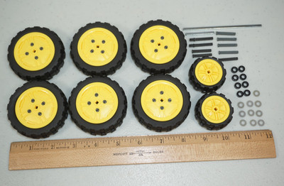 Vex Robotics Parts Lot Tires Wheels Axels Hexbug Construction Vehicle