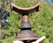 Antique African Ethiopian Oromo Tribe Hand Carved Wood Headrest Ethiopia Africa
