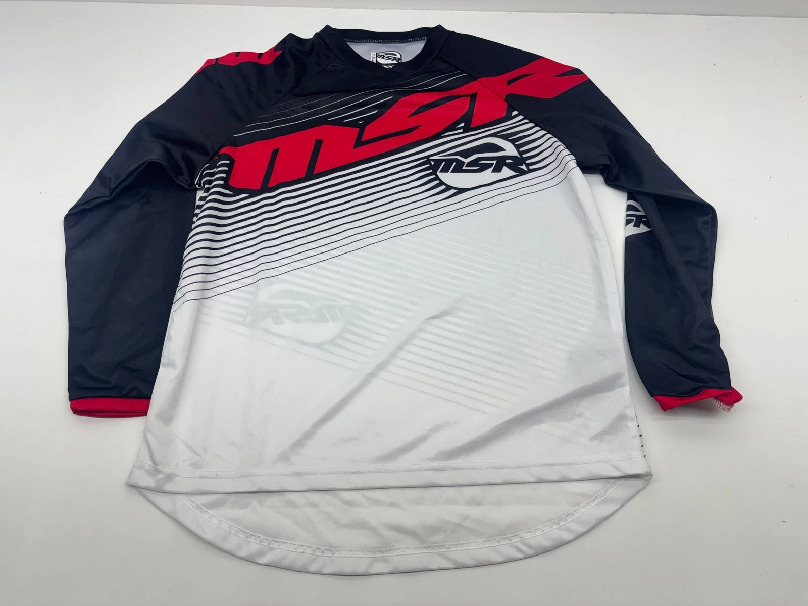 MSR Youth Jersey X Large Black White Red YXL Riding Shirt Apparel Gear Motocross