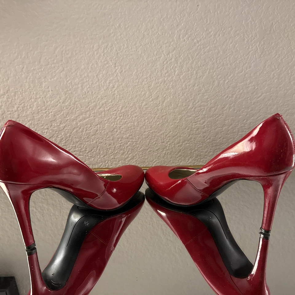 Nine West женщин Stiletto платье насосы туфли размер 7,5 HOT красный! - Изображение 2 из 4