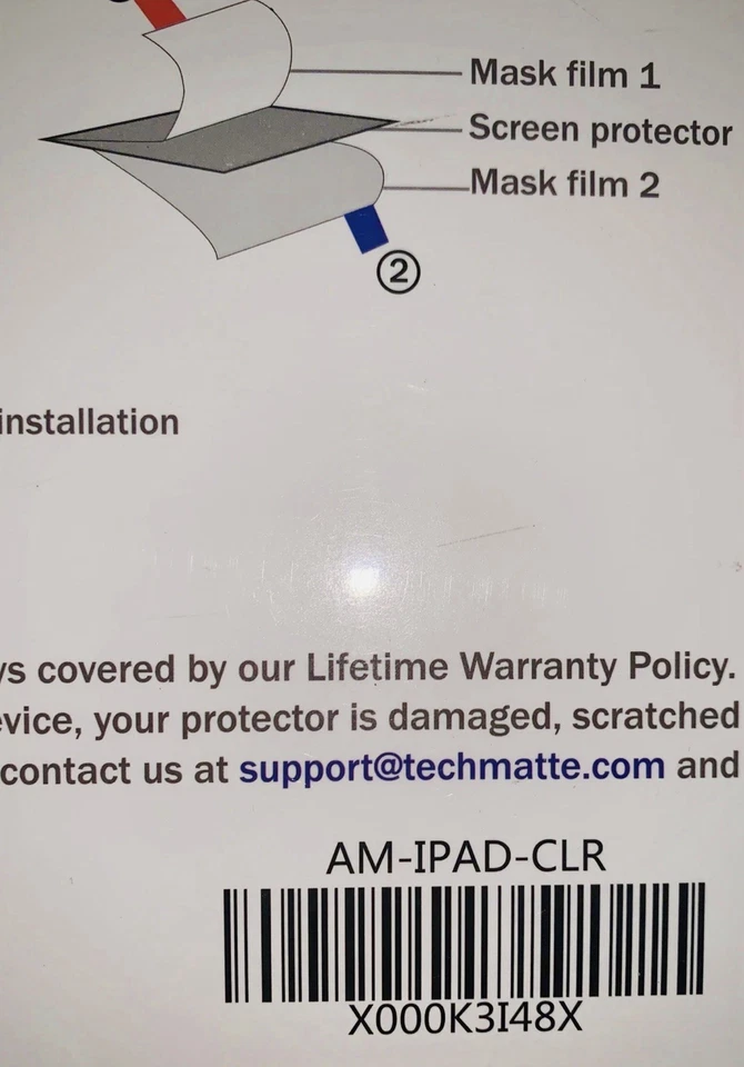 amFilm Screen Protector for Apple iPad 2/3/4 - Premium HD Clear - Image 4 of 4