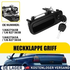 Heckklappe Griff Schloss mit 2x Schlüssel für VW Golf 4 Polo 6N Caddy 1J6827565B