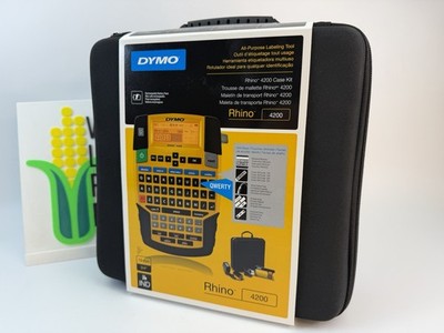 Dymo Rhino 4200 Case Kit All-purpose Labeling Tool 19MM 3/4'' Bundle