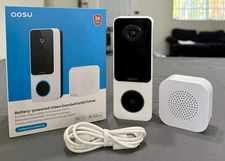 AOSU 2K HD Smart Doorbell + Chime – $52 OBO (Pickup Only)
