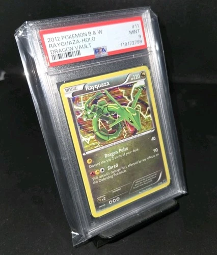 Pokemon Card Rayquaza 11/20 Holo Dragon Vault Black White PSA 9 Mint