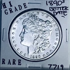 1890 S MORGAN SILVER DOLLAR HI GRADE GENUINE U.S. MINT RARE COIN 7719