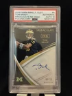 2018 Panini Immaculate Collection Collegiate Tom Brady Gold Ink Auto /10 PSA