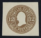 CKStamps: US Cut Square Stamps Collection Scott#U68 Unused H NG Thin