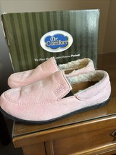 Dr. Comfort Cuddle Slipper CUDDLE Womens Pink Synthetic Slippers Shoes 6 Wide