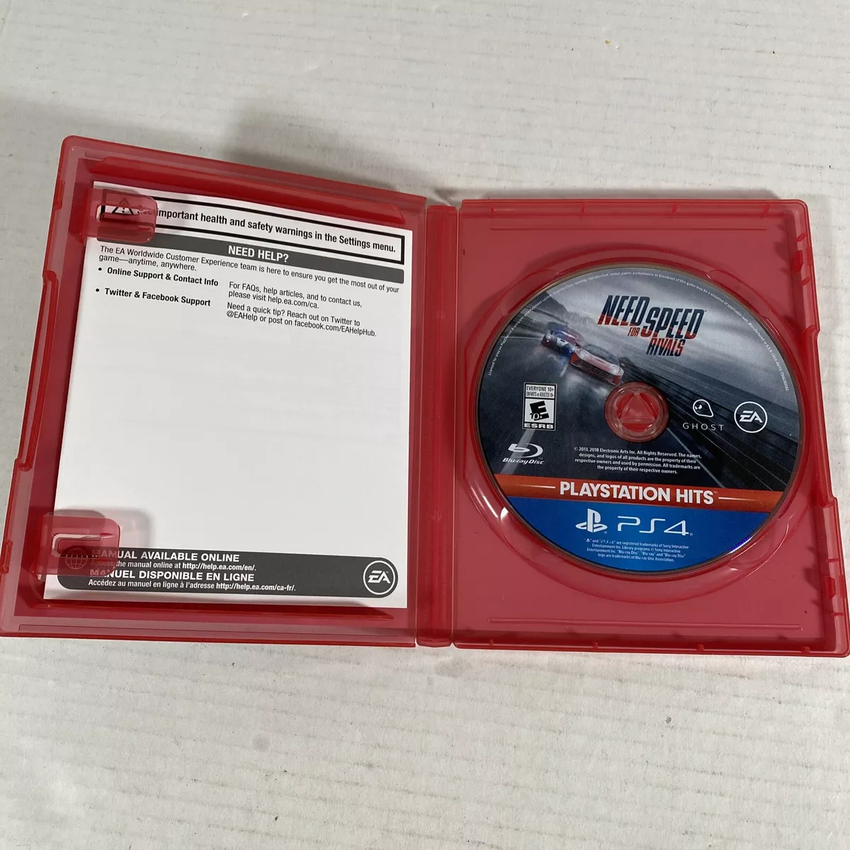 NEED FOR SPEED RIVALS PS3 GAME CIB COMPLETE USED