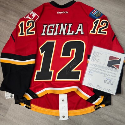 Team Issue JAROME IGINLA Calgary Flames Jersey Reebok 56 Authentic Pro Cut Game