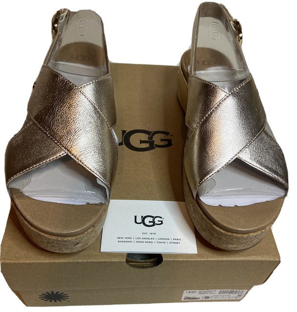 ugg shoshana metallic sandal