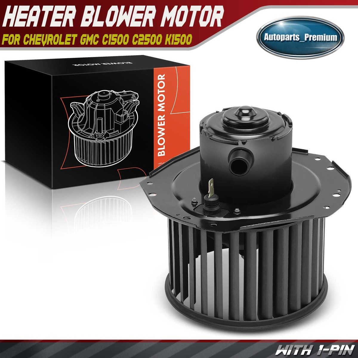 Heater Blower Motor w/Fan Cage for Chevrolet GMC C1500 C2500 K1500