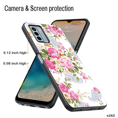 Coque téléphone étanche florale vive pour Nokia C210 G310 C300 C200 G400 C110 - Photo 11 sur 72