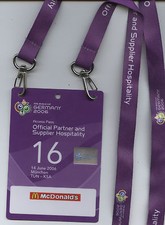 Orig.VIP Ticket   World Cup Germany 2006   TUNISIA - SAUDI ARABIA / McDonald`s !
