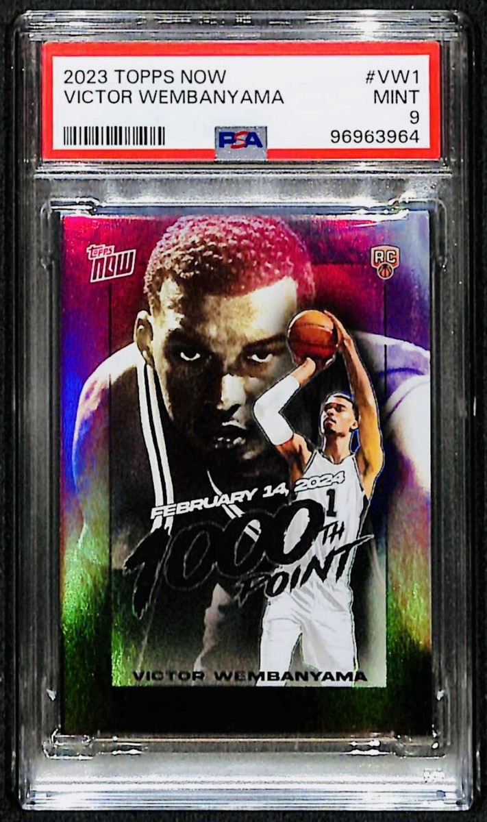 ウッウ　PSA9 2023 Topps Now Victor Wembanyama Rookie RC #VW1 PSA 9 Mint