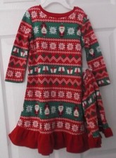 JAMMIES FOR YOUR FAMILIES RED FAIR ISLE NIGHTGOWN  DOLL GOWN - SIZE 2T - NWT