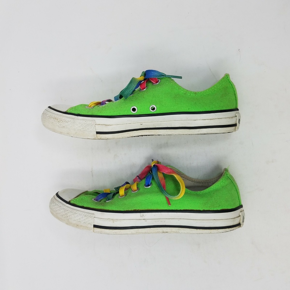 Converse All Star Pride Neon Lime Green Lo Tops Fashion