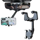 360° Car Phone Holder Rotatable And Retractable Rearview Mirror Mount Universal