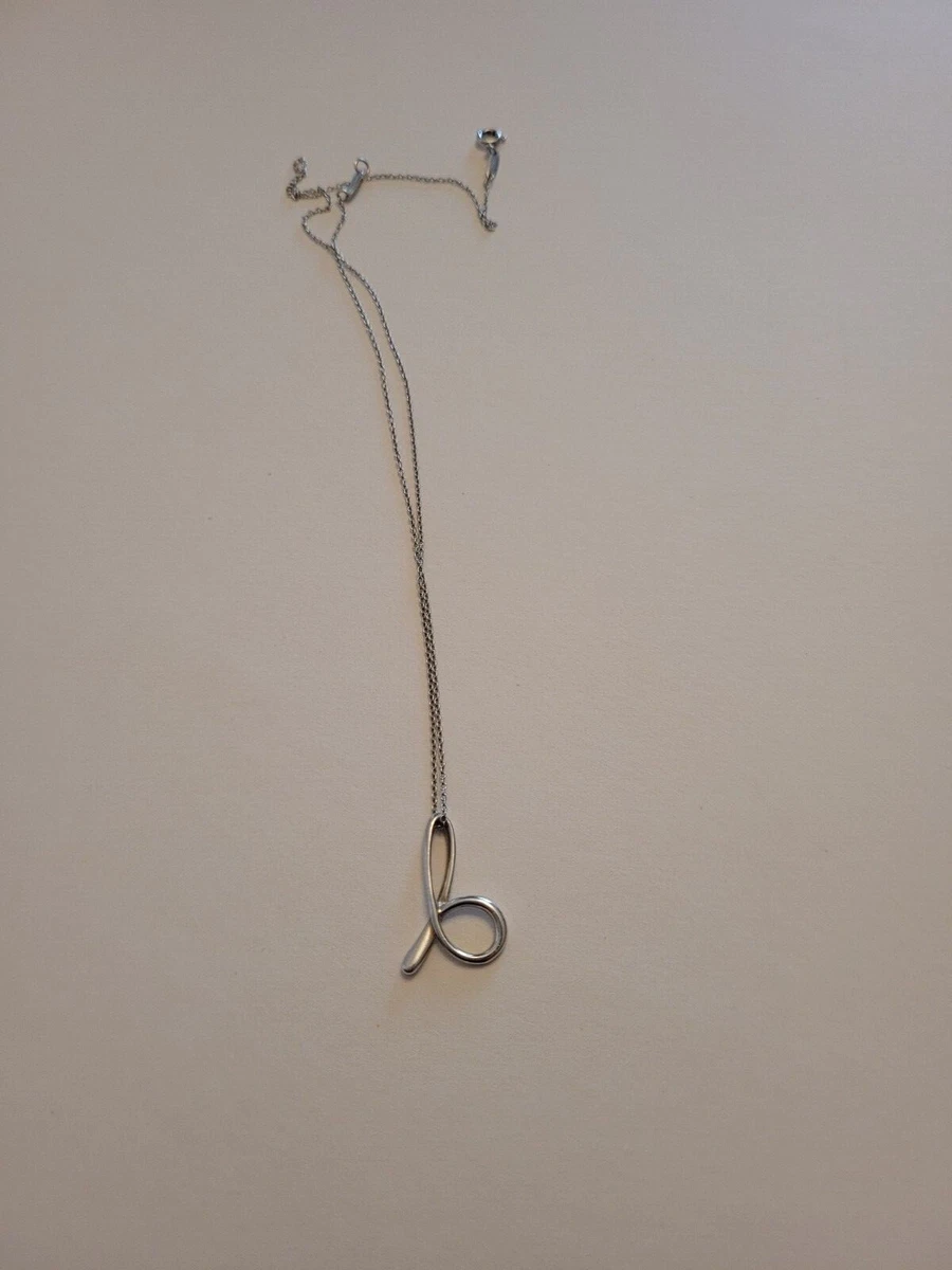 Auth. Tiffany and Co. Sterling Silver Initial