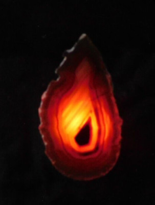 NIGHT LIGHT #23 - Brazilian Agate Stone Slice - Childs Bedroom, Hallway, Kitchen