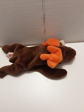 chocolate moose beanie baby with tag errors. new