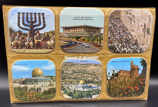 Souvenir of Jerusalem Israel Cork Coaster Set of 6 Brand New!