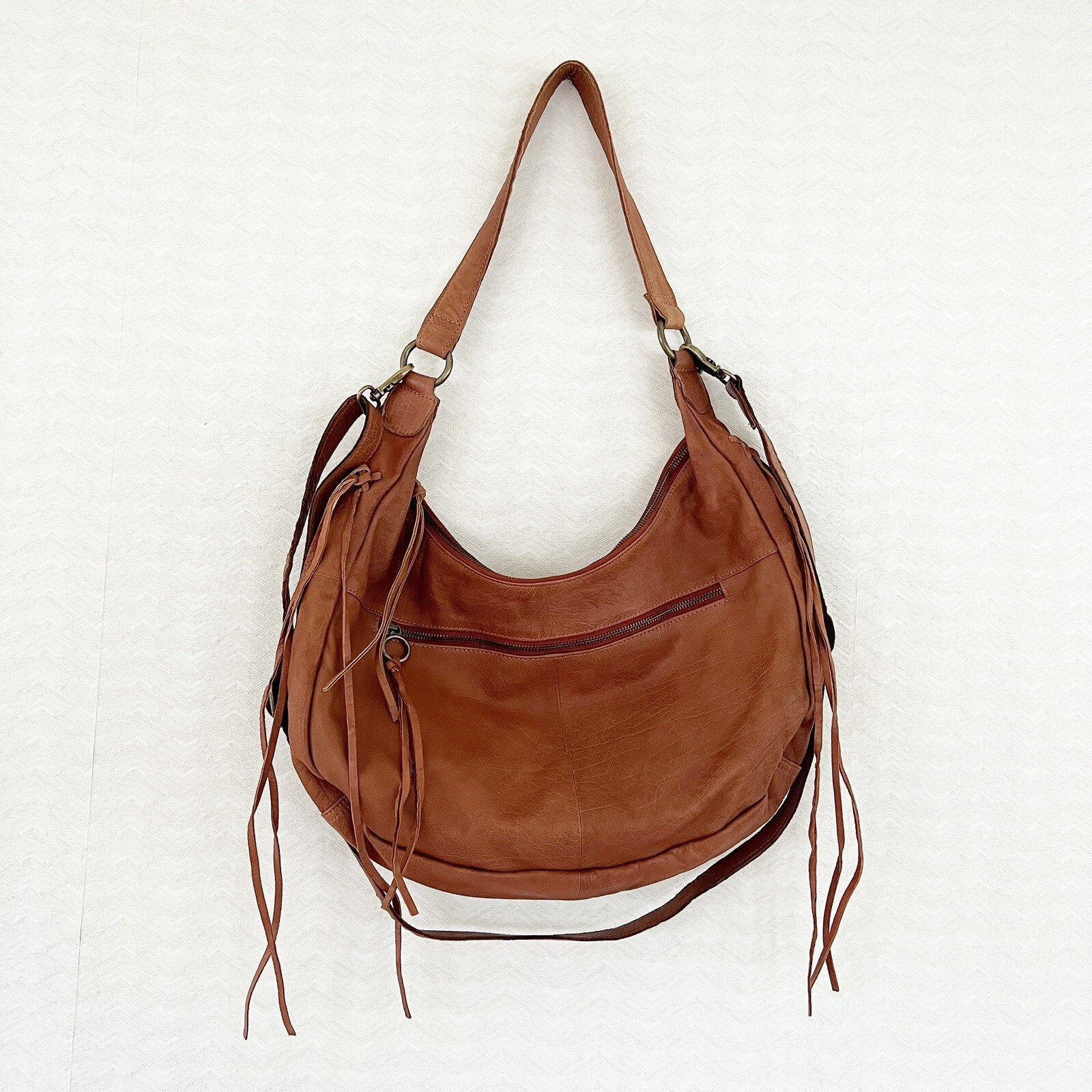 Day & Mood Anthropologie Distressed Leather Oversized… Gem