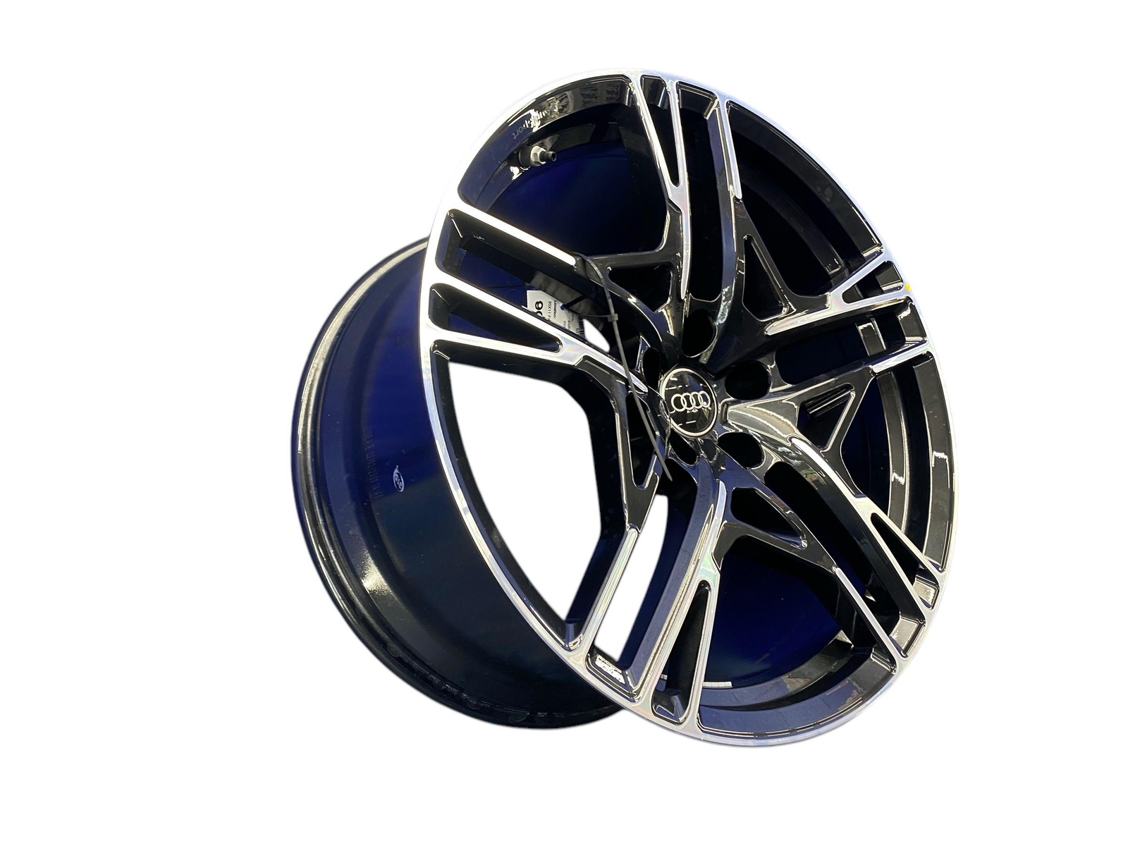 2021 2022 2023 AUDI R8 20X11 FIVE SLOTTED SPOKE WHEEL RIM MACHINED & BLACK OEM