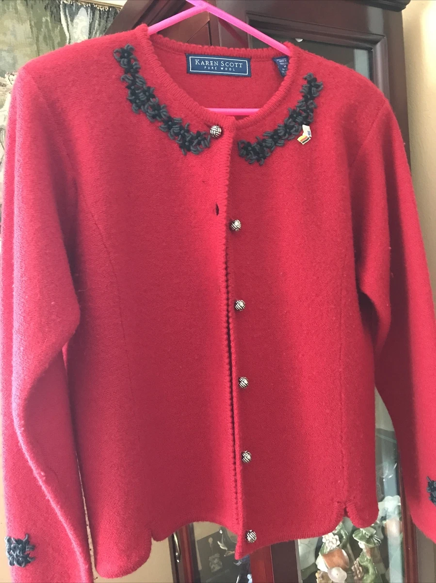 Karen top scott cardigan