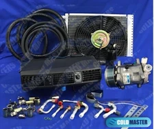 Universal UnderDash A/C Kit 202 12X16 Condenser w/ Elec.Harness, PK-8 Serpentine