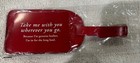 TWO Viking Cruise Luggage Tags Red Leather Authentic NEW w/TWO Viking Stickers! — photo 6