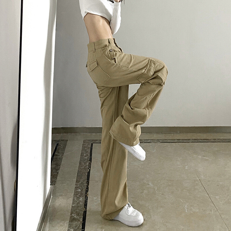 パンツ POTTERY Semi-Wide One Tuck Pants khaki Original Khakis, Pleated, High Waisted Tapered Fit – Dockers®
