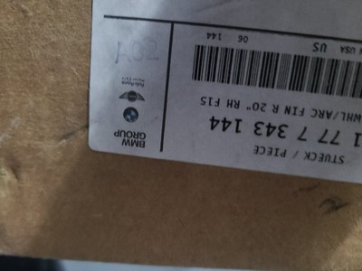 New Genuine BMW Fender Flare - Right Rear 51777343144 | eBay