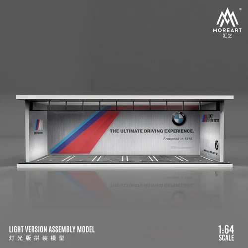 1/64 Diorama Car Garage Model LED Lighting Repair Workshop Scene Display Model - Picture 53 of 60