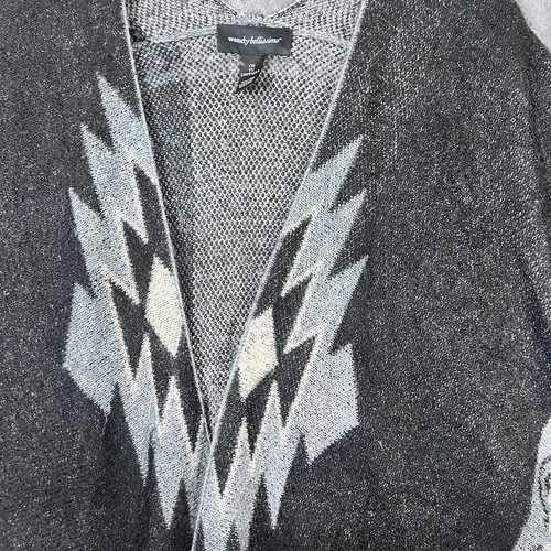 Southwestern Cowgirl open front poncho sweater cape Wendy Belllissimo One Size - Picture 2 of 6