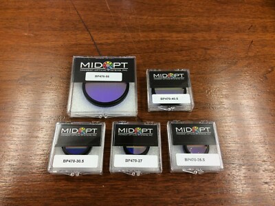 BP470-25.5 27 30.5 40.5 49 55 58 MIDWEST OPTICAL MIDOPT BLUE BANDPASS FILTER