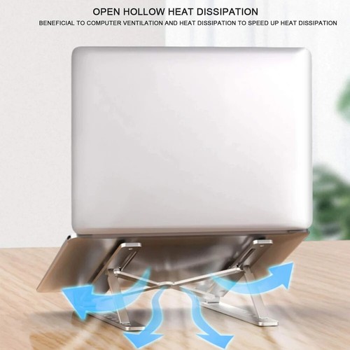 Portable Foldable Adjustable Metal Laptop Notebook Tablet Stand Holder - 第 35/42 張圖片