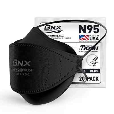 N95 Mask NIOSH Certified MADE IN USA Particulate Respirator Protective Face M...