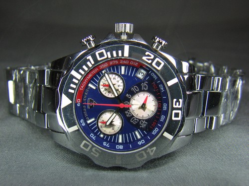 Swiss Legend PEPSI Dial 45mm Tungsten Watch - Swiss ETA Chrono Sapphire Crystal - Picture 5 of 20