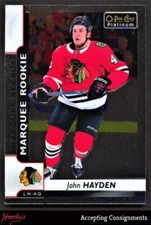 2017-18 O-Pee-Chee Platinum #189 John Hayden RC Rookie BLACKHAWKS